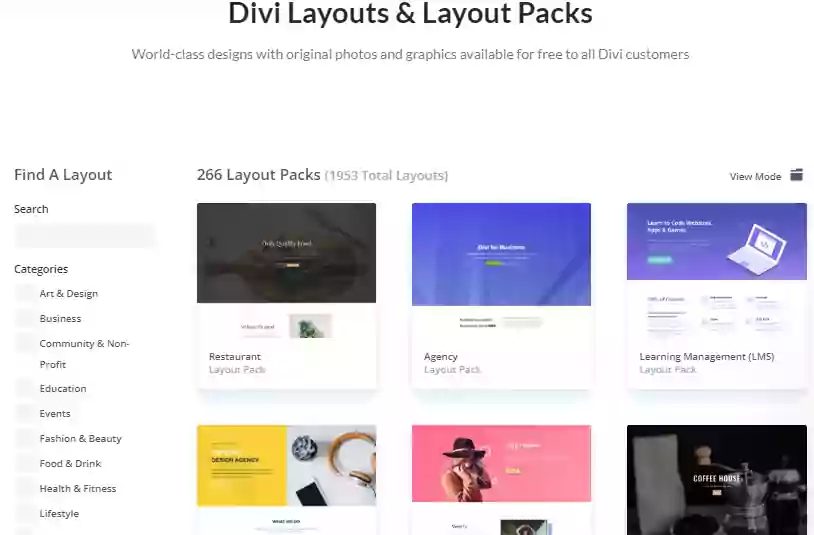 Divi Layout Library